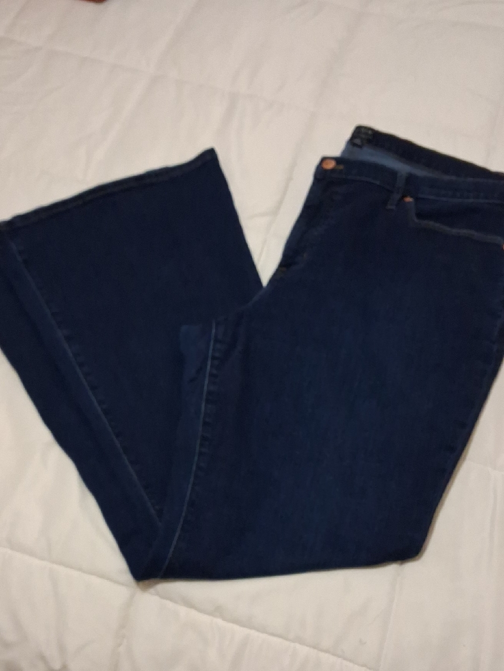 J. Crew Dark Blue Flare Jeans Sz 32